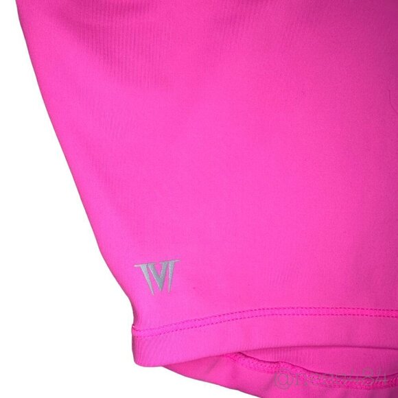 IVL Collective Long Sleeve Perforated Crop Top in Hot Pink 2 - Picture 5 of 5